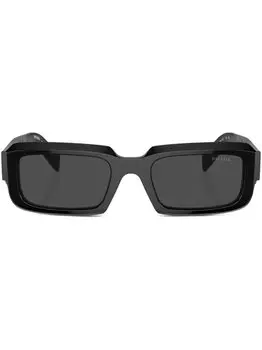 Солнцезащитные очки в прямоугольной оправе Prada Eyewear, черный