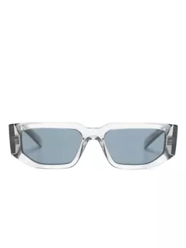 Солнцезащитные очки в прямоугольной оправе Prada Eyewear, серые