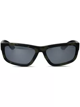 Солнцезащитные очки в прямоугольной оправе Prada Linea Rossa, черный