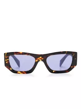 Солнцезащитные очки в прямоугольной оправе Prada Eyewear, коричневый