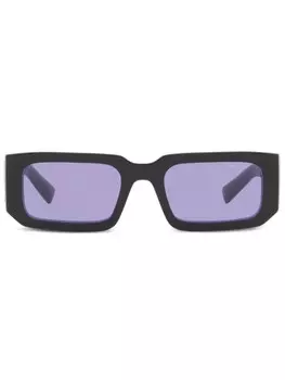 Солнцезащитные очки в прямоугольной оправе Prada Eyewear, черный