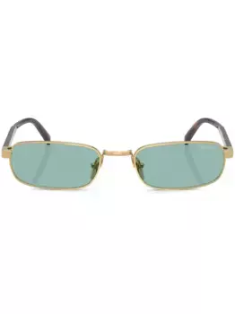 Солнцезащитные очки в прямоугольной оправе Prada Eyewear, золотой