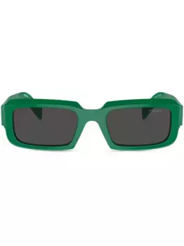 Солнцезащитные очки в прямоугольной оправе Prada Eyewear, черный