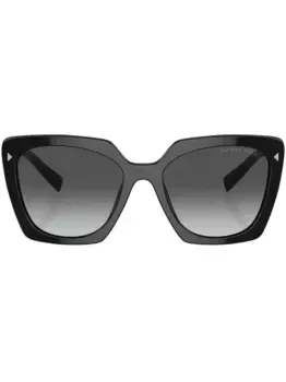 Солнцезащитные очки в прямоугольной оправе Prada Eyewear, черный