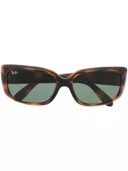 Солнцезащитные очки в прямоугольной оправе Ray-Ban, коричневый