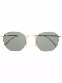 Солнцезащитные очки в прямоугольной оправе Ray-Ban, золотой