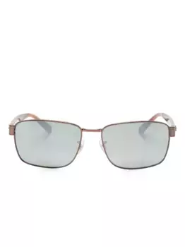 Солнцезащитные очки в прямоугольной оправе Ray-Ban, коричневый