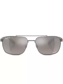 Солнцезащитные очки в прямоугольной оправе Ray-Ban, серый