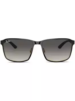 Солнцезащитные очки в прямоугольной оправе Ray-Ban, черный