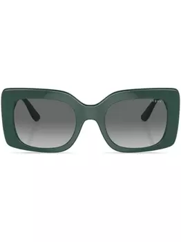 Солнцезащитные очки в прямоугольной оправе с логотипом Vogue Eyewear, зеленый