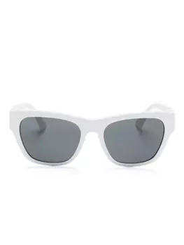 Солнцезащитные очки в прямоугольной оправе с декором Medusa Versace Eyewear, черный