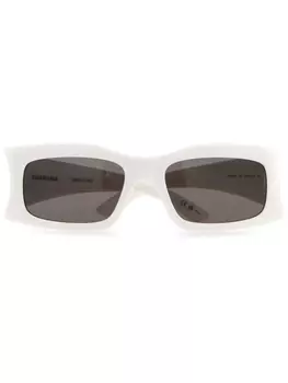 Солнцезащитные очки в прямоугольной оправе с логотипом Balenciaga Eyewear, белый
