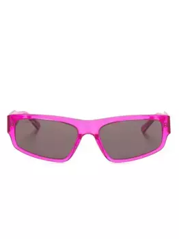 Солнцезащитные очки в прямоугольной оправе с логотипом Balenciaga Eyewear, розовый