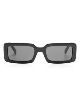 Солнцезащитные очки в прямоугольной оправе с логотипом Dolce & Gabbana Eyewear, черный