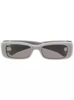 Солнцезащитные очки в прямоугольной оправе с логотипом Balenciaga Eyewear, серый