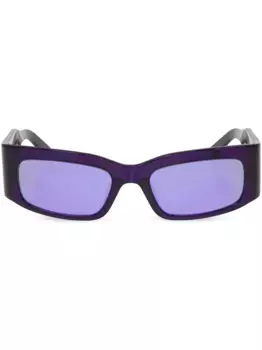 Солнцезащитные очки в прямоугольной оправе с логотипом Balenciaga Eyewear, фиолетовый