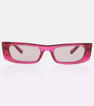 Солнцезащитные очки в прямоугольной оправе SL 553 Saint Laurent, розовый