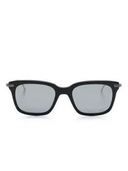 Солнцезащитные очки в прямоугольной оправе Thom Browne Eyewear, серый