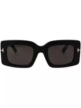 Солнцезащитные очки в прямоугольной оправе TOM FORD Eyewear, черный