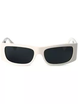 Солнцезащитные очки в прямоугольной оправе Versace Eyewear, белый