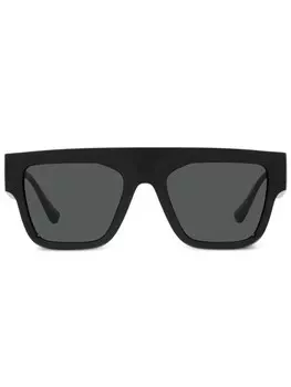 Солнцезащитные очки в прямоугольной оправе Versace Eyewear, черный