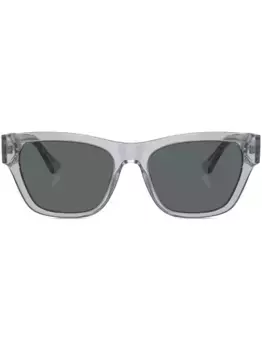 Солнцезащитные очки в прямоугольной оправе Versace Eyewear, серый