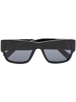 Солнцезащитные очки в прямоугольной оправе Versace Eyewear, черный