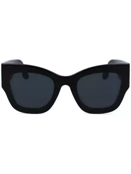 Солнцезащитные очки в прямоугольной оправе Victoria Beckham Eyewear, черный