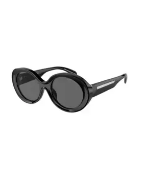 Солнцезащитные очки в серой оправе с линзами Emporio Armani, черный
