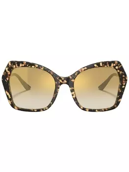 Солнцезащитные очки в шестиугольной оправе Dolce & Gabbana Eyewear, черный