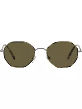 Солнцезащитные очки в шестиугольной оправе Giorgio Armani, серый