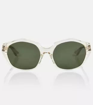 Солнцезащитные очки в шестиугольной оправе из коллаборации с Oliver Peoples Khaite, нейтральный