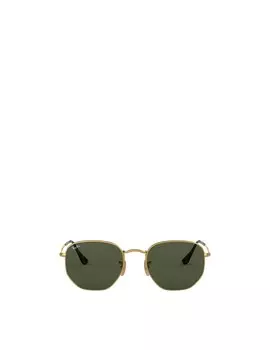 Солнцезащитные очки в шестиугольной оправе Ray-Ban, золотой
