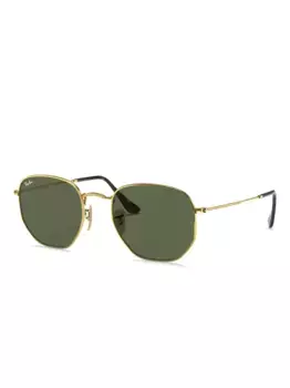 Солнцезащитные очки в шестиугольной оправе Ray-Ban, золотой