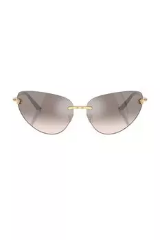 Солнцезащитные очки в стиле "кошачий глаз" Versace, gold