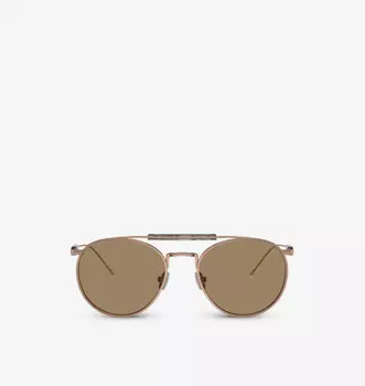 Солнцезащитные очки в титановой оправе Bc2004St sartorial sunset phantos Brunello Cucinelli, золотой