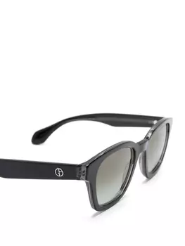 Солнцезащитные очки-вайфареры Giorgio Armani, черный