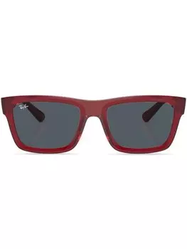 Солнцезащитные очки Warren Bio-Based в квадратной оправе Ray-Ban, красный