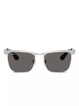 Солнцезащитные очки Wayfarer Deluxe Ray-Ban, серебяный
