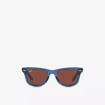Солнцезащитные очки wayfarer из ацетата rb2140 в квадратной оправе Ray-Ban, синий
