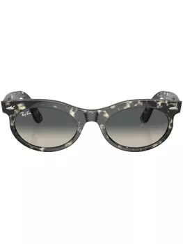 Солнцезащитные очки Wayfarer Oval в овальной оправе Ray-Ban, серый