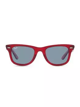 Солнцезащитные очки Wayfarer RB2140 41,2 мм Ray-Ban, красный