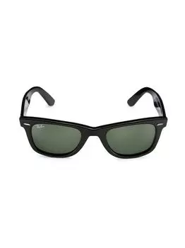 Солнцезащитные очки Wayfarer RB2140 41MM Ray-Ban, черный