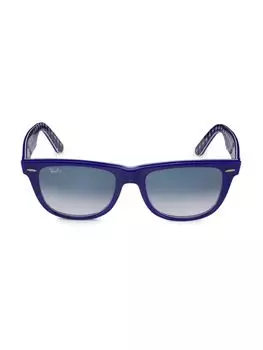 Солнцезащитные очки Wayfarer RB2140 54MM Ray-Ban, цвет Black Blue