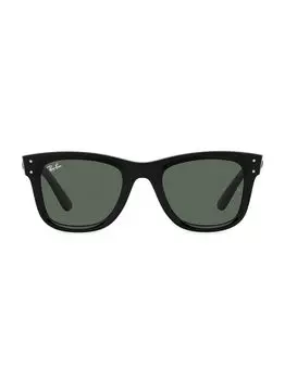 Солнцезащитные очки Wayfarer RBR0502S Reverse 52MM Ray-Ban, черный