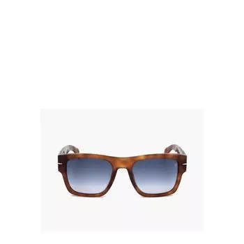 Солнцезащитные очки Wayfarer с черепаховым дизайном David Beckham, Brown