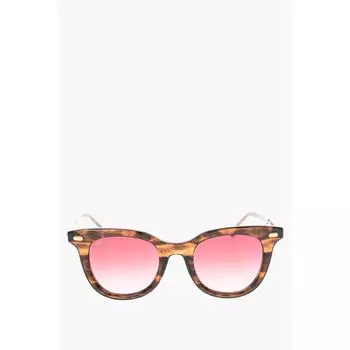 Солнцезащитные очки Wayfarer с принтом черепахи Oamc, Brown