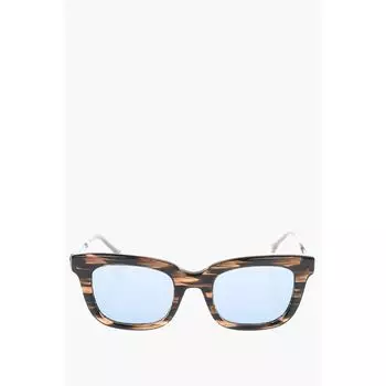 Солнцезащитные очки Wayfarer с принтом черепахи Oamc, Brown