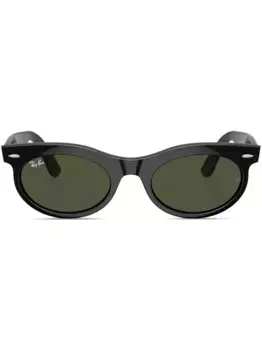 Солнцезащитные очки Wayfarer в овальной оправе Ray-Ban, черный