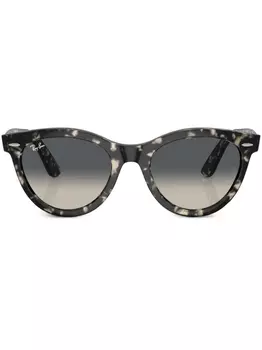 Солнцезащитные очки Wayfarer Way в круглой оправе Ray-Ban, серый
